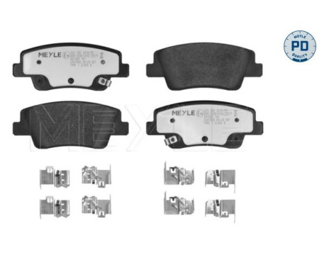 Brake pad set, disc brake 025 265 4316/PD Meyle