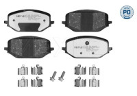 Brake pad set, disc brake 025 265 8819/PD Meyle