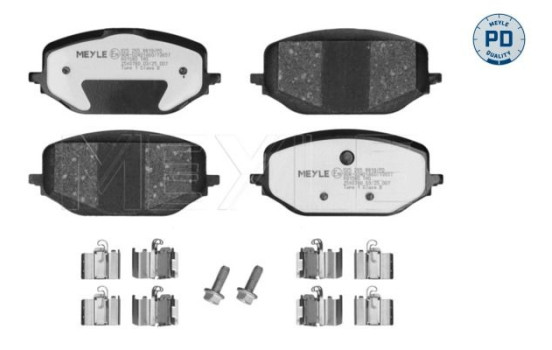 Brake pad set, disc brake 025 265 8819/PD Meyle