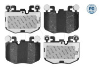 Brake pad set, disc brake 025 268 1919/PD Meyle