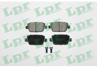 Brake pad set, disc brake 05P1272 Lpr