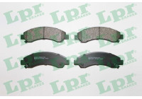 Brake pad set, disc brake 05P1568 Lpr