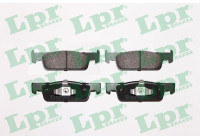 Brake pad set, disc brake 05P1702 Lpr