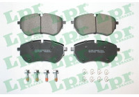 Brake pad set, disc brake 05P2021 Lpr