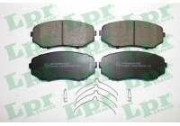 Brake pad set, disc brake 05P2207 Lpr