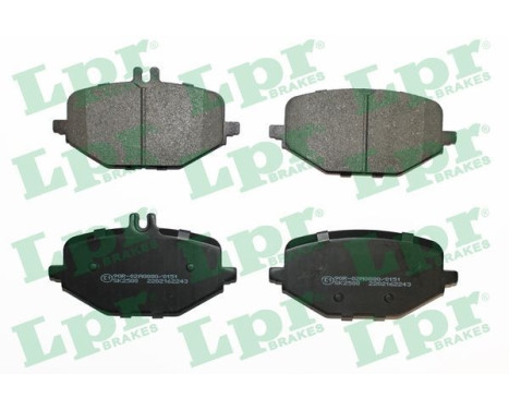 Brake pad set, disc brake 05P2243 Lpr