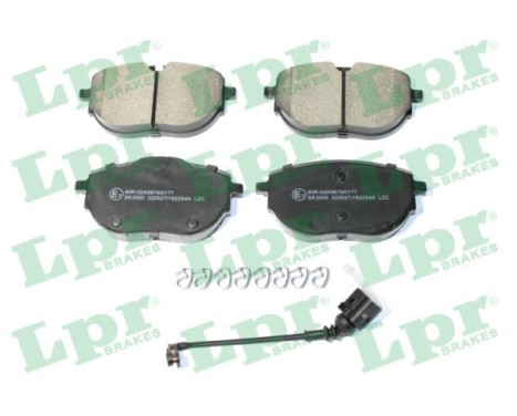 Brake pad set, disc brake 05P2254A Lpr