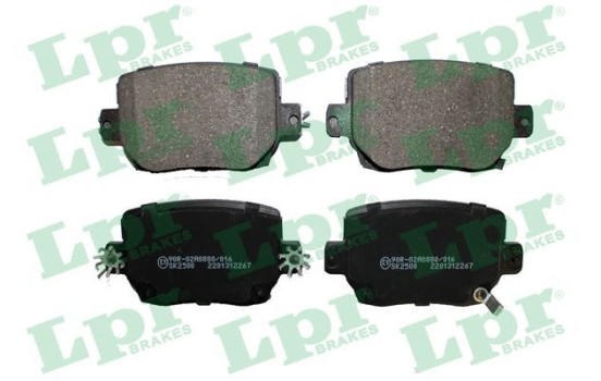 Brake pad set, disc brake 05P2267 Lpr