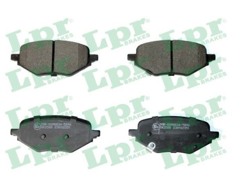 Brake pad set, disc brake 05P2351 Lpr