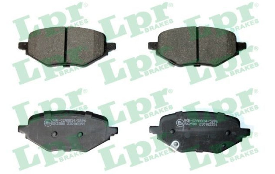 Brake pad set, disc brake 05P2351 Lpr