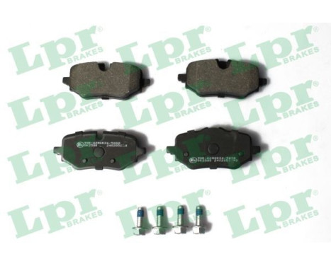 Brake pad set, disc brake 05P2393 Lpr