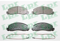 Brake pad set, disc brake 05P278 Lpr