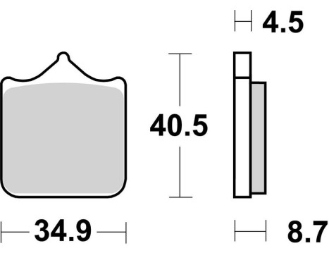 Brake pad set, disc brake 07BB33RC Brembo, Image 2