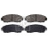 Brake pad set, disc brake 1000371 FEBI