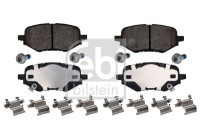 Brake pad set, disc brake 1000648 FEBI