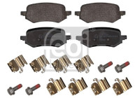 Brake pad set, disc brake 1002009 FEBI