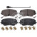 Brake pad set, disc brake 1002010 FEBI