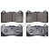 Brake pad set, disc brake 1007552 FEBI
