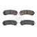 Brake pad set, disc brake 1009118 FEBI