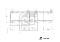 Brake pad set, disc brake 1009566 FEBI