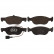 Brake Pad Set, disc brake 116000 FEBI