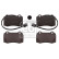 Brake Pad Set, disc brake 116010 FEBI, Thumbnail 2