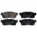 Brake Pad Set, disc brake 116048 FEBI