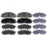 Brake Pad Set, disc brake 116061 FEBI