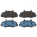 Brake Pad Set, disc brake 116069 FEBI
