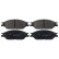 Brake Pad Set, disc brake 116072 FEBI