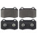 Brake Pad Set, disc brake 116079 FEBI