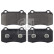 Brake Pad Set, disc brake 116079 FEBI, Thumbnail 2