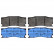 Brake Pad Set, disc brake 116093 FEBI