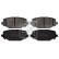 Brake Pad Set, disc brake 116111 FEBI, Thumbnail 2