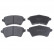 Brake Pad Set, disc brake 116113 FEBI