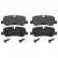 Brake Pad Set, disc brake 116118 FEBI