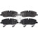 Brake Pad Set, disc brake 116119 FEBI, Thumbnail 2