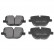 Brake Pad Set, disc brake 116122 FEBI