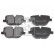 Brake Pad Set, disc brake 116122 FEBI, Thumbnail 2