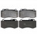 Brake Pad Set, disc brake 116131 FEBI