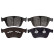 Brake Pad Set, disc brake 116136 FEBI