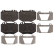 Brake Pad Set, disc brake 116137 FEBI
