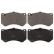 Brake Pad Set, disc brake 116143 FEBI
