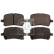 Brake Pad Set, disc brake 116146 FEBI, Thumbnail 2