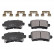 Brake Pad Set, disc brake 116147 FEBI