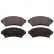 Brake Pad Set, disc brake 116156 FEBI