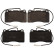 Brake Pad Set, disc brake 116167 FEBI