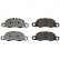 Brake Pad Set, disc brake 116172 FEBI