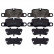 Brake Pad Set, disc brake 116174 FEBI