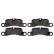 Brake Pad Set, disc brake 116177 FEBI